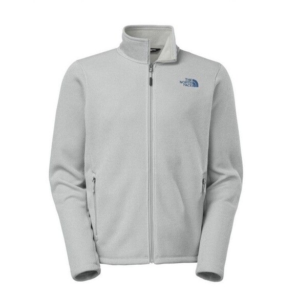 The North Face Sweater Jacket Mens Size Small Gray Fleece Full Zip Outdoor Knit - Picture 12 of 12